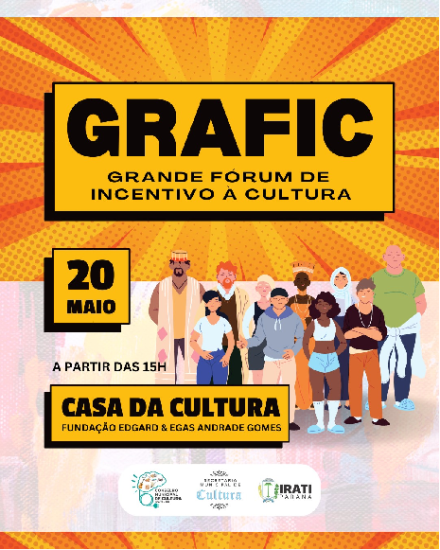 Grande Fórum de Incentivo à Cultura acontece neste sábado (20)