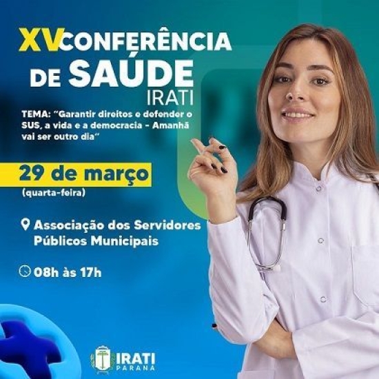 Inscrições para a XV Conferência de Saúde encerram amanhã