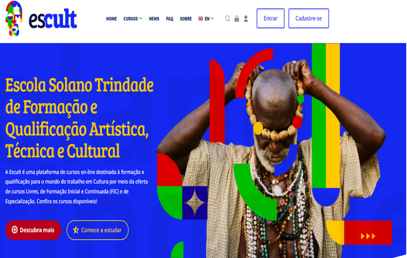 SCULT: Plataforma de cursos lançada pelo MinC
